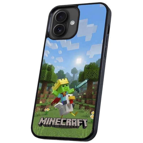 iPhone 16 Plus - Deksel/Mobildeksel Minecraft