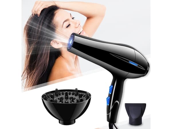Hårføner / Hårtørker – 1200W – Med Concentrator & Diffuser