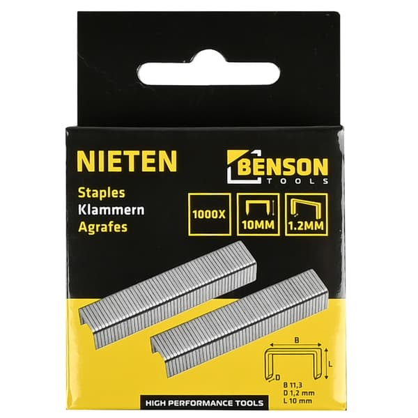 Klammer 10 mm × 1,2 mm 1000-pack