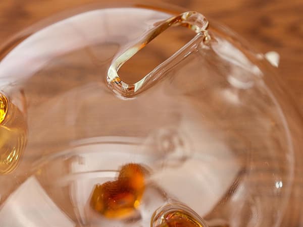 Spargris glass liten