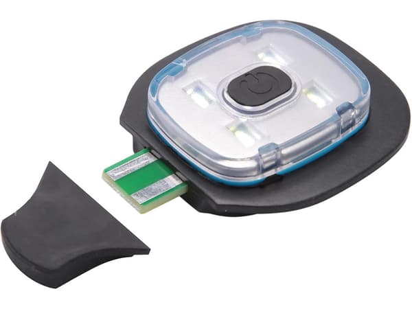 Vinterhue med LED - Sort USB, 3 lystilstande
