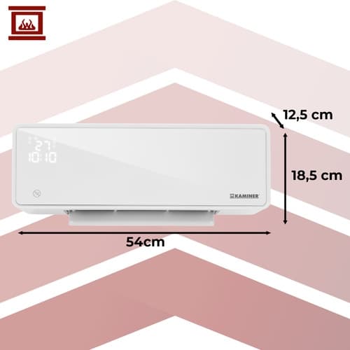 Fläktkonvektor / Vägghängt Element - 2000W - White