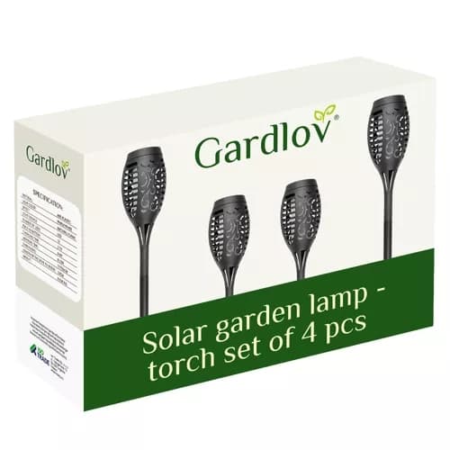 4-Pak - Havelampe Lanterne Solcelle
