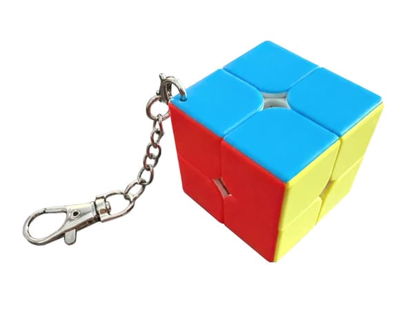 Rubiks kub nyckelring 2x2