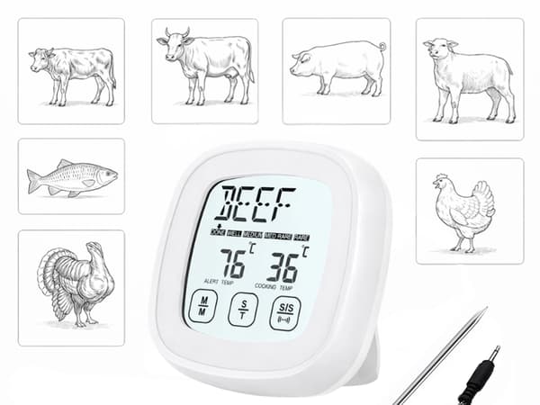 Köttermometer digital med sond