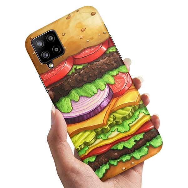 Deksel / Mobildeksel til Samsung Galaxy A12 - Hamburger