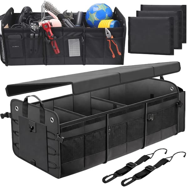 Bagageorganisator bil foldbar med stropper