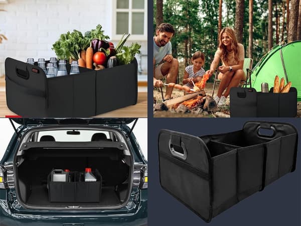Bilorganisatör - För bagageutrymme, förstärkt tygbox