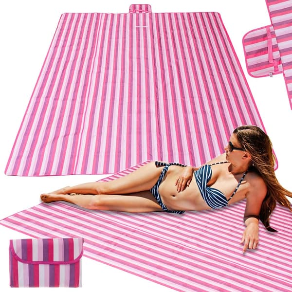 Piknikteppe / Strandteppe - 200 x 200cm