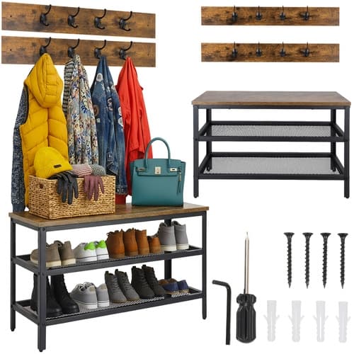 Kenkäteline ripustimella 73 cm - Metalliteline