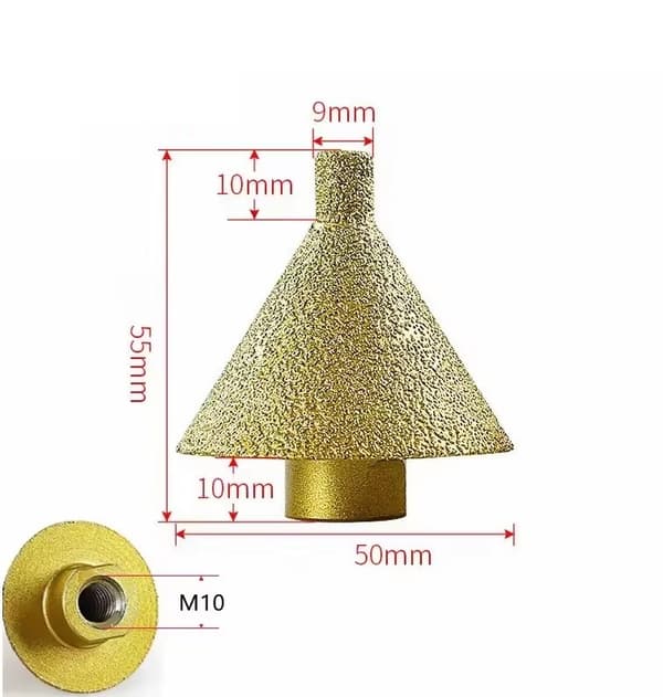 Diamantslib / Bor - Slib 50mm - 50 mm