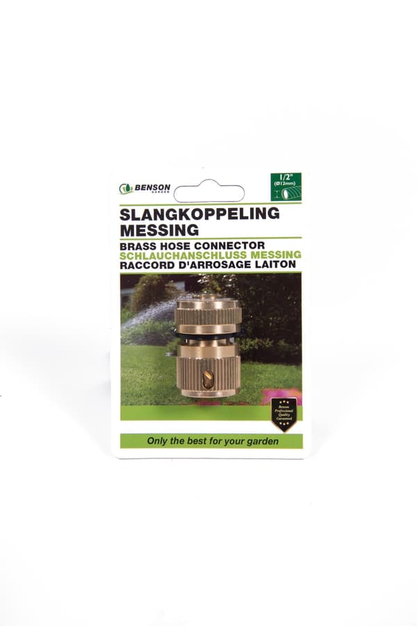 Slangekobling messing 1/2\"