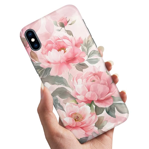 Deksel / Mobildeksel til iPhone X / XS - Flowers