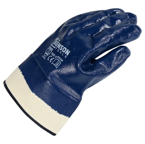 Arbetshandskar helnitril stl 10