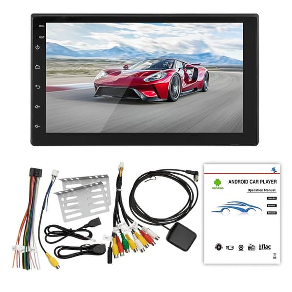 Bilradio med CarPlay og Android Auto – 7 Tommer
