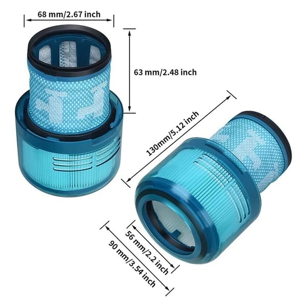 2-Pak - Filter til Dyson V10/V11/V15 – Efterfilter - V15 (HEPA+)