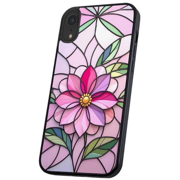 iPhone XR - Deksel/Mobildeksel Glass Flower