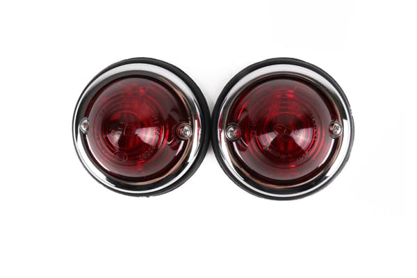 Sidelys krom rød 70 mm 2 stk E9