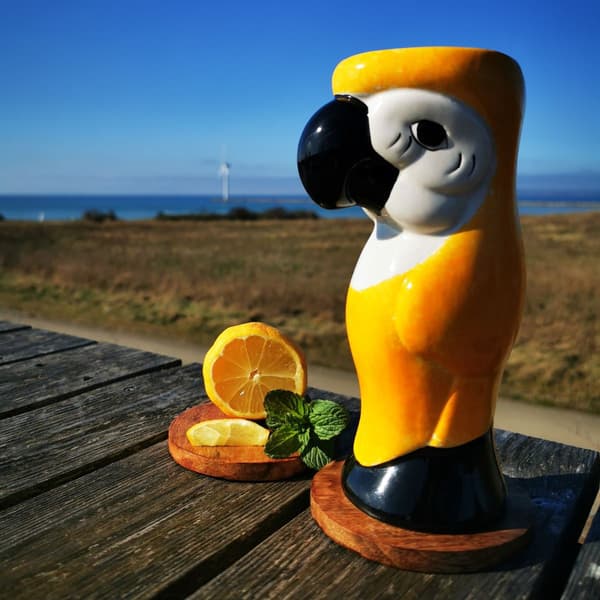 Tiki Papegøje 59 cl Gul
