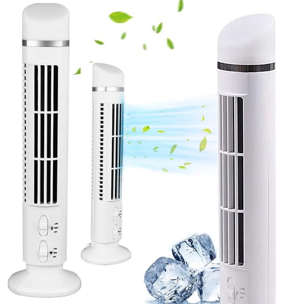 Tårnventilator med lampe - Bladløs bordventilator