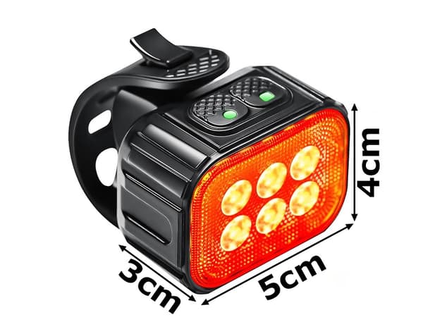 Cykellampset LED - Fram och bak med USB-laddning