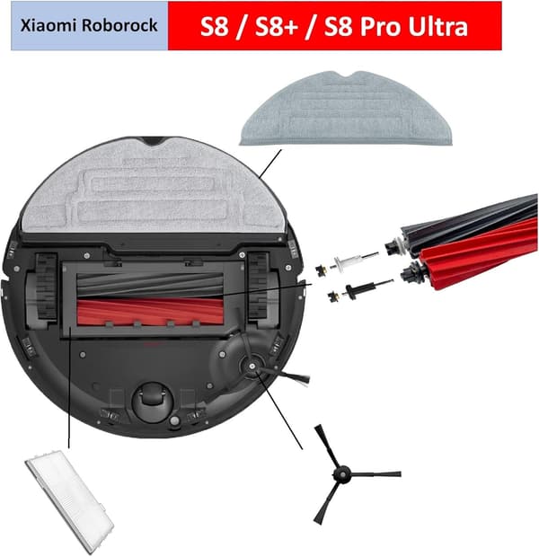 Tilbehørssæt til Roborock S8 / S8+ / S8 Pro Ultra