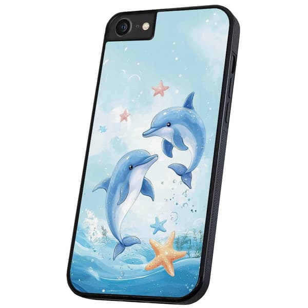 iPhone 16e/17e - Cover/Mobilcover Dolphins