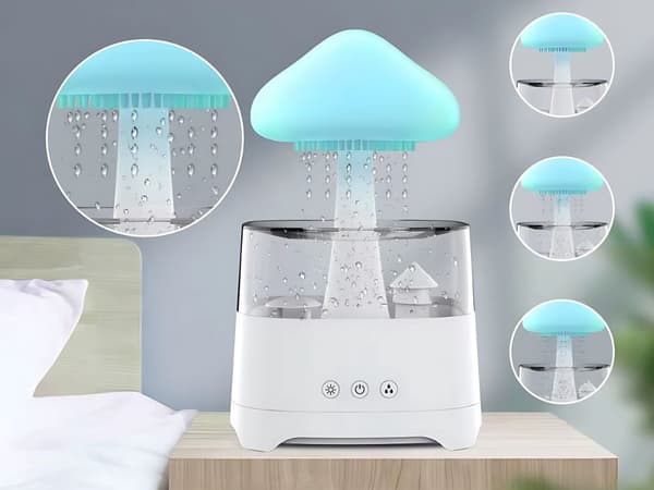 Luftfukter LED - Aromadiffuser med fjernkontroll