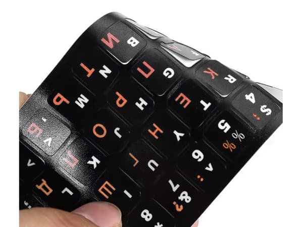 Näppäimistötarrat - QWERTY 11×13 mm