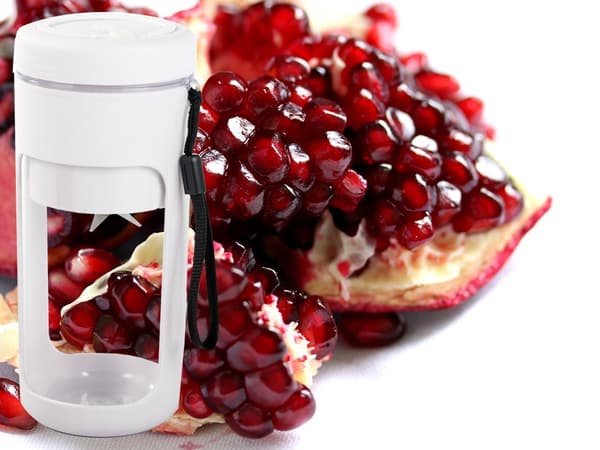 Bærbar USB trådløs smoothie-blender, isknuser, rem - Grå