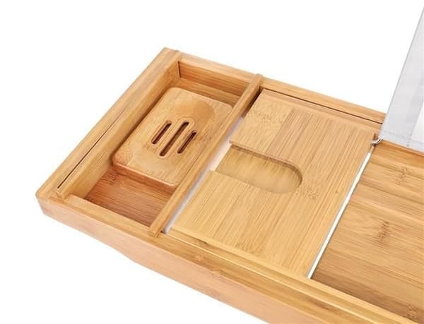 Badekarhylle i Bambu til Badekar – 75–112 cm