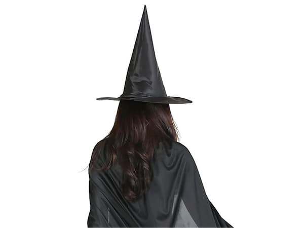 Heksehat halloween heksekostume sort
