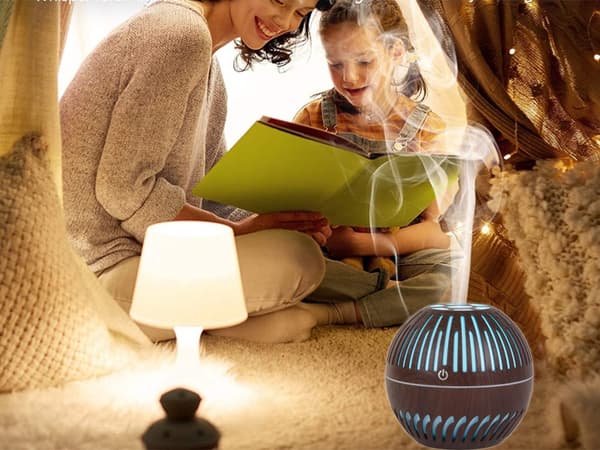 Luftfugter aromaterapi diffusor led natlys rgb