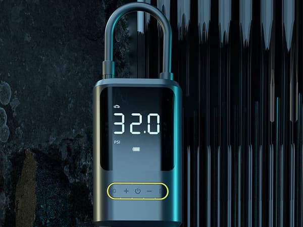 Elektrisk cykelpump kompressor 10 bar LCD
