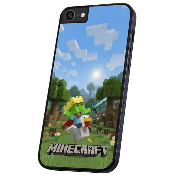 iPhone 16e/17e - Deksel/Mobildeksel Minecraft