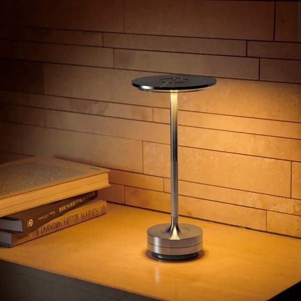 Bordlampe Trådløs - LED-lys - 2-Pack Svart