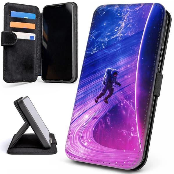 Lommebok Deksel / Mobildeksel til iPhone 16e / 17e - Space