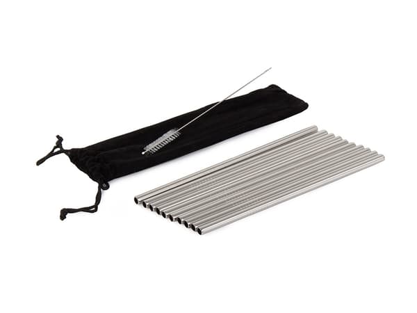 Metallsugrör / Sugrör i Metall - 10-pack