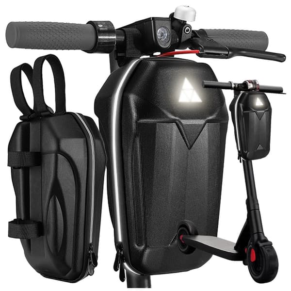 El-scootertaske styr reflekterende