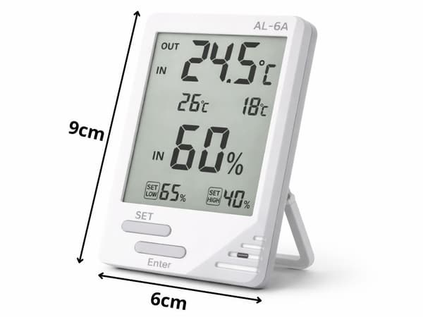 Väderstation LCD termometer hygrometer inomhus