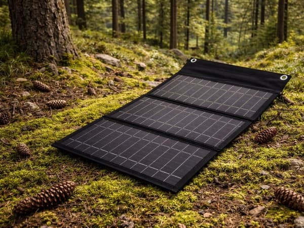 Solpanel portabel 20W hopfällbar USB