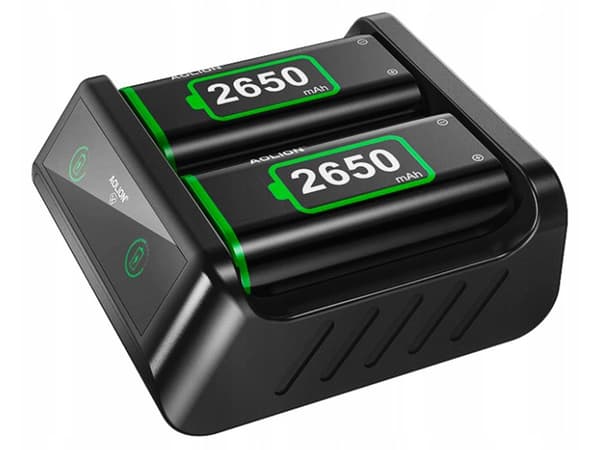 Batteri 2 stk 2650 mAh til Xbox Series X/S controller med oplader