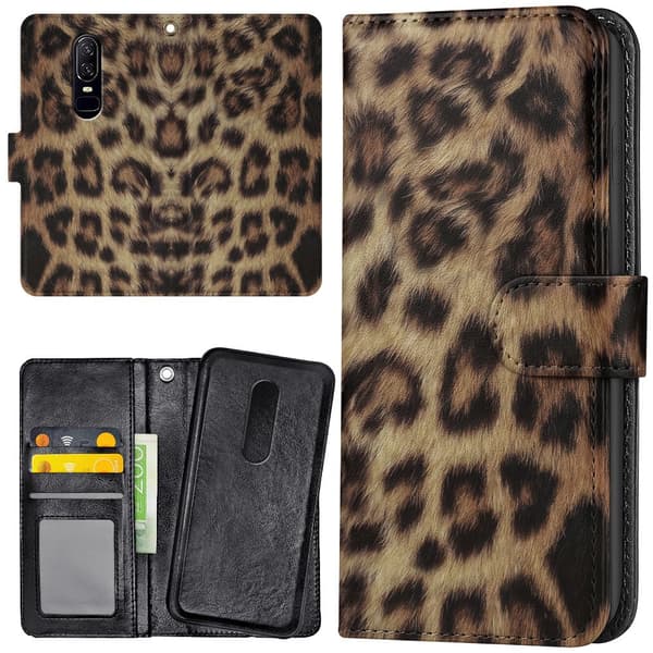 OnePlus 7 - Lommebok Deksel Leopard