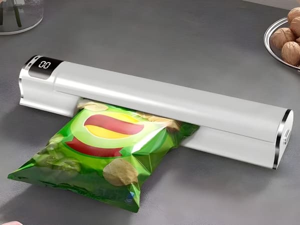 Vakuumförpackare + 10 påsar - För matförvaring