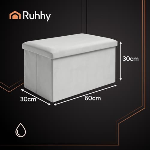 Fotpall / Sittpuff - 60x30cm - LightGrey