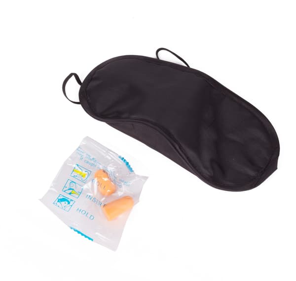 Reisesett sovemaske + ørepropper