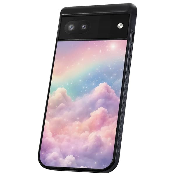Google Pixel 6A - Cover/Mobilcover Rainbow Clouds