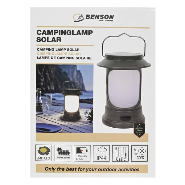 Campinglampa solcell
