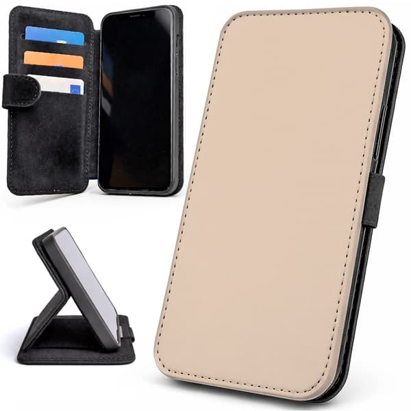 Lommebok Deksel / Mobildeksel til iPhone 15 - Beige