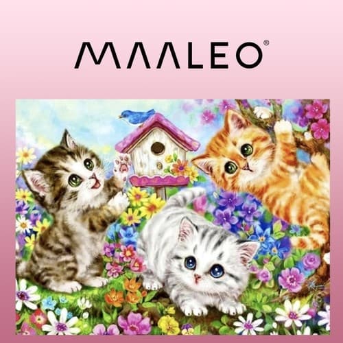 Mal Etter Nummer Sett - 40x50cm – Katter